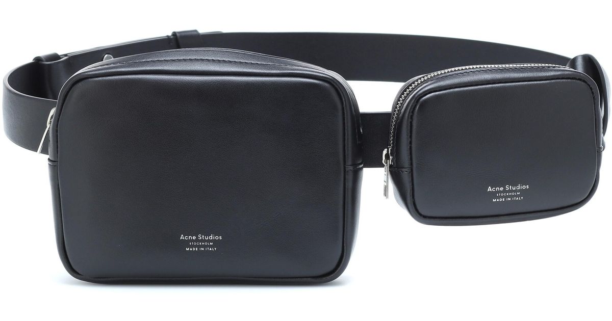 Acne Studios Leather Belt Bag in Black Lyst UK