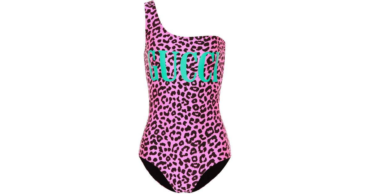 gucci leopard swimsuit