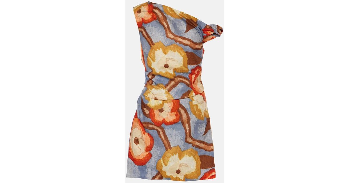 SIR. Avery Linen Minidress in Orange | Lyst UK