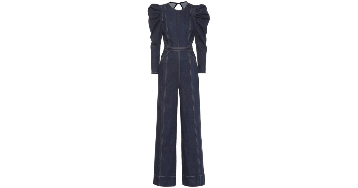 ulla johnson dawn denim jumpsuit