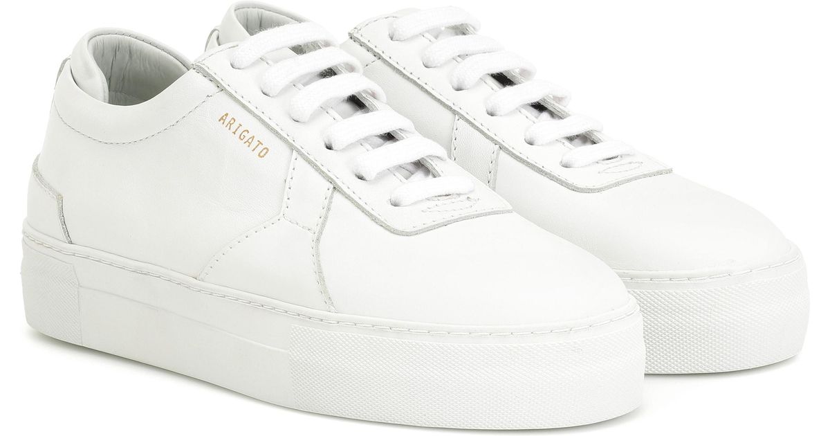 axel arigato platform leather sneakers