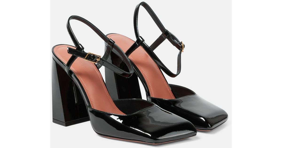 amina muaddi black pumps