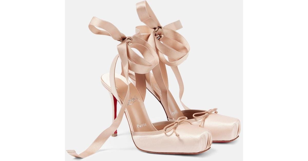 Salones Cassia 100 De Crepe Satinado Christian Louboutin de color