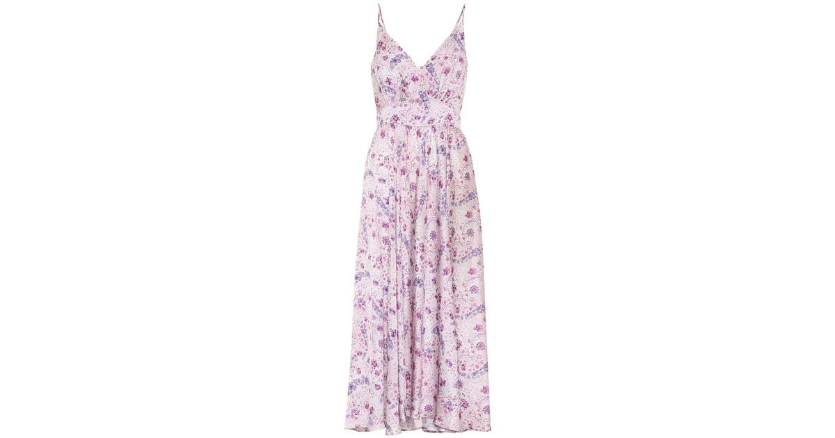 Paco Rabanne Exclusive To Mytheresa – Floral Satin Dress in Pink | Lyst