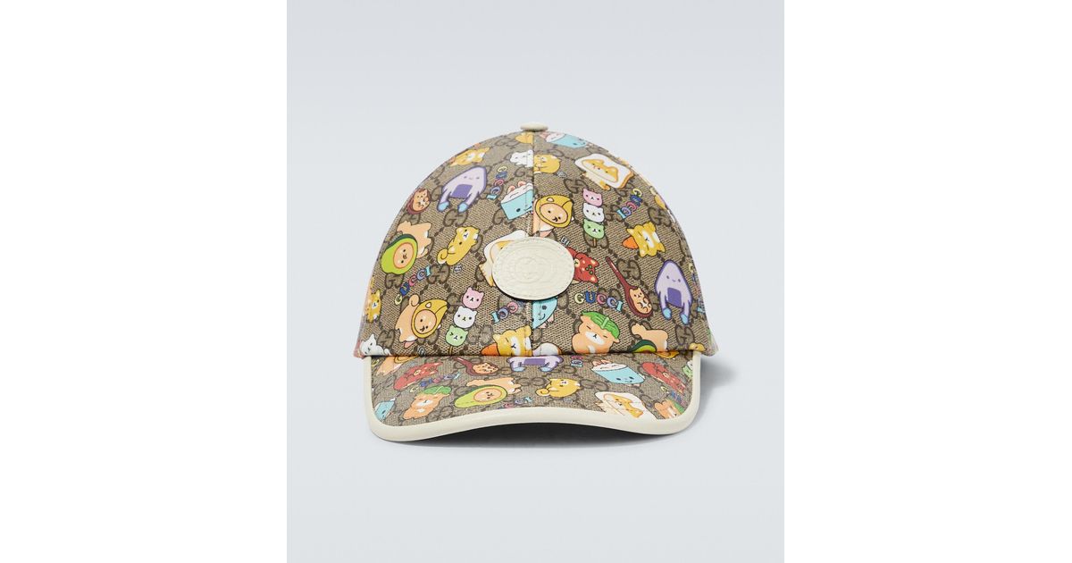 GUCCI フローラ　キャップ Gucci Jumbo GG Floral-embroidered Cap in Natural for Men | Lyst