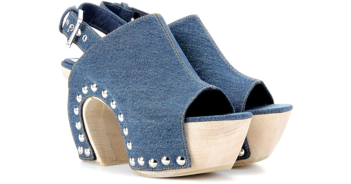 denim clogs