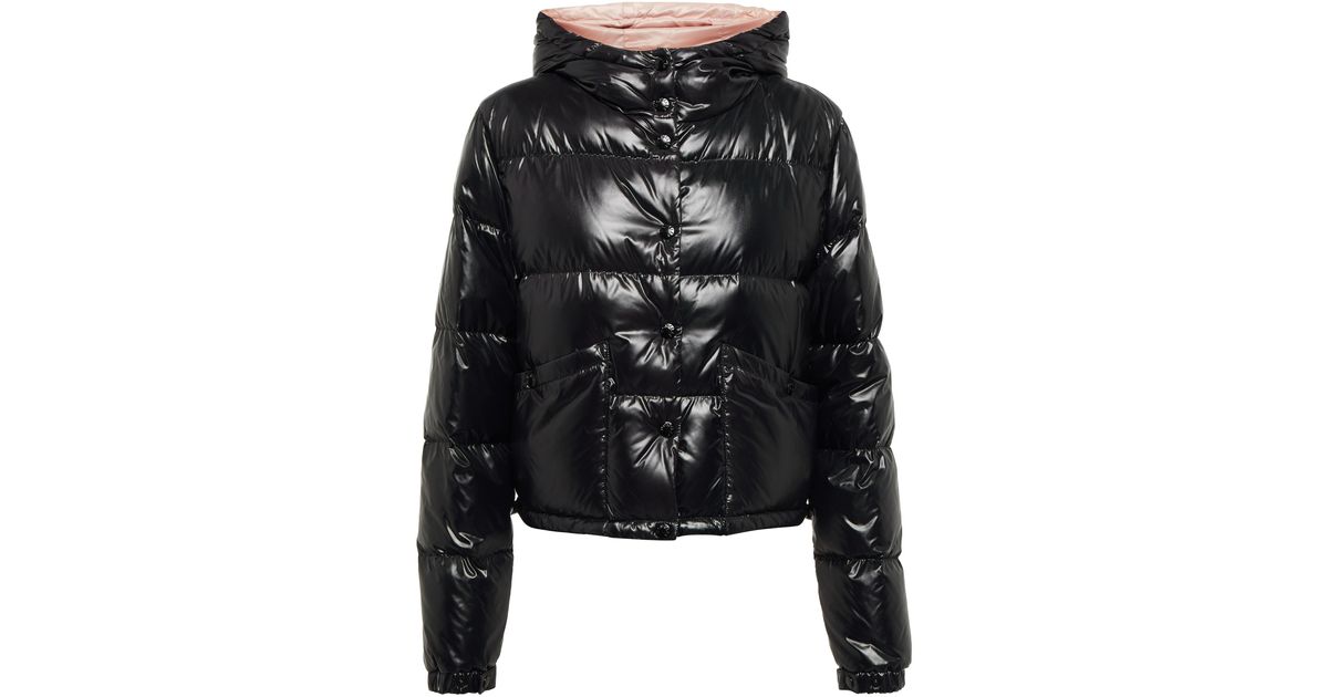 Moncler Bardanette Cropped Down Jacket in Black | Lyst Canada