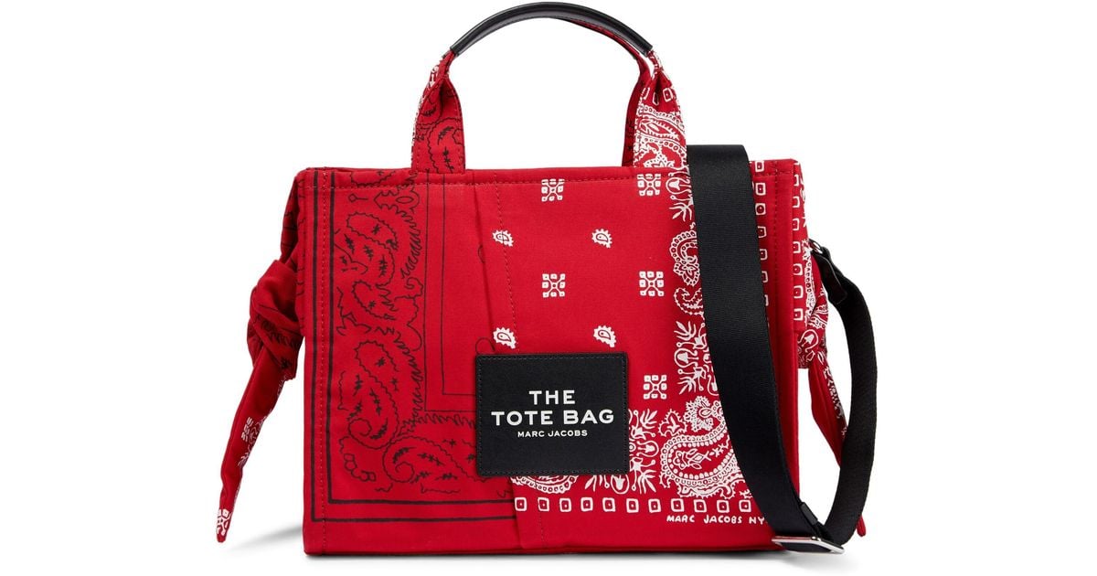 Marc jacobs red tote bag sale