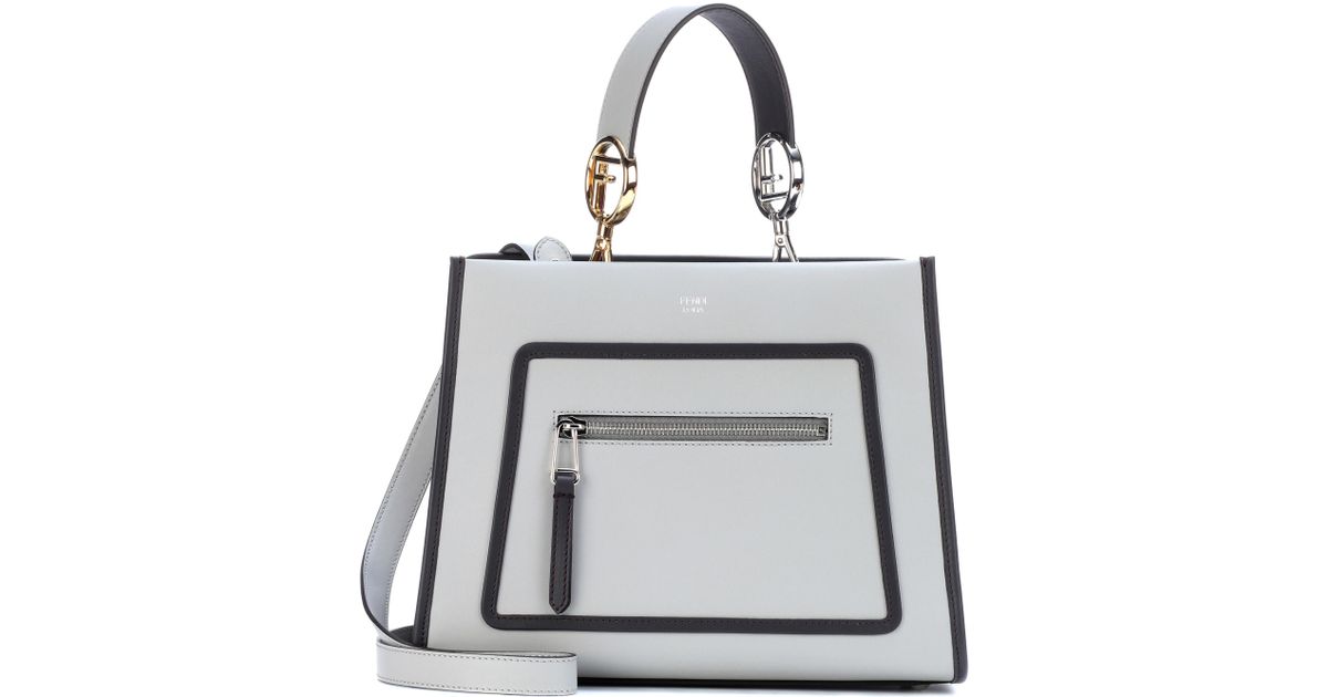 fendi runaway small leather shoulder bag