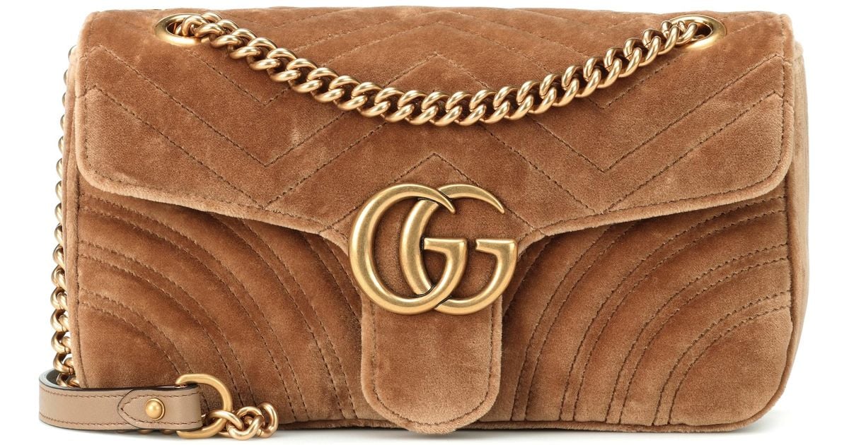 Gucci Schultertasche GG Marmont in Braun | Lyst DE