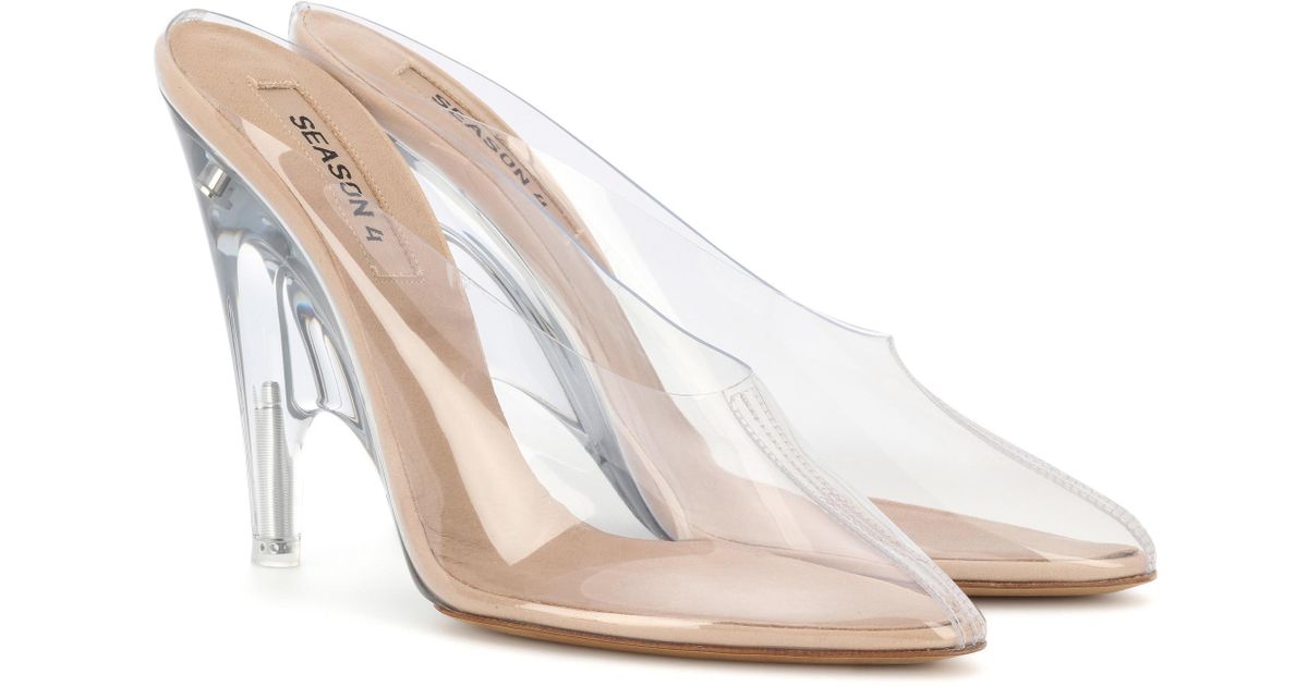 yeezy transparent mules
