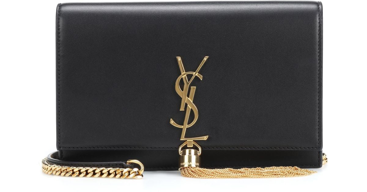 Saint Laurent Kate Tassel Small Leather Shoulder Bag in Black Lyst UK