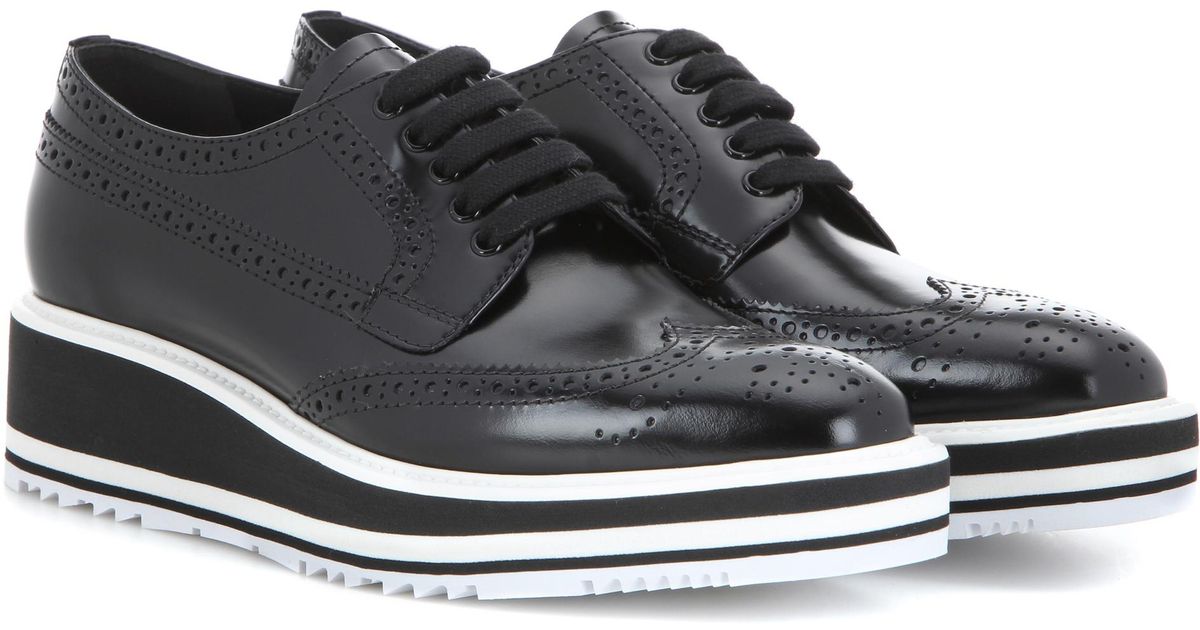prada wingtip brogues