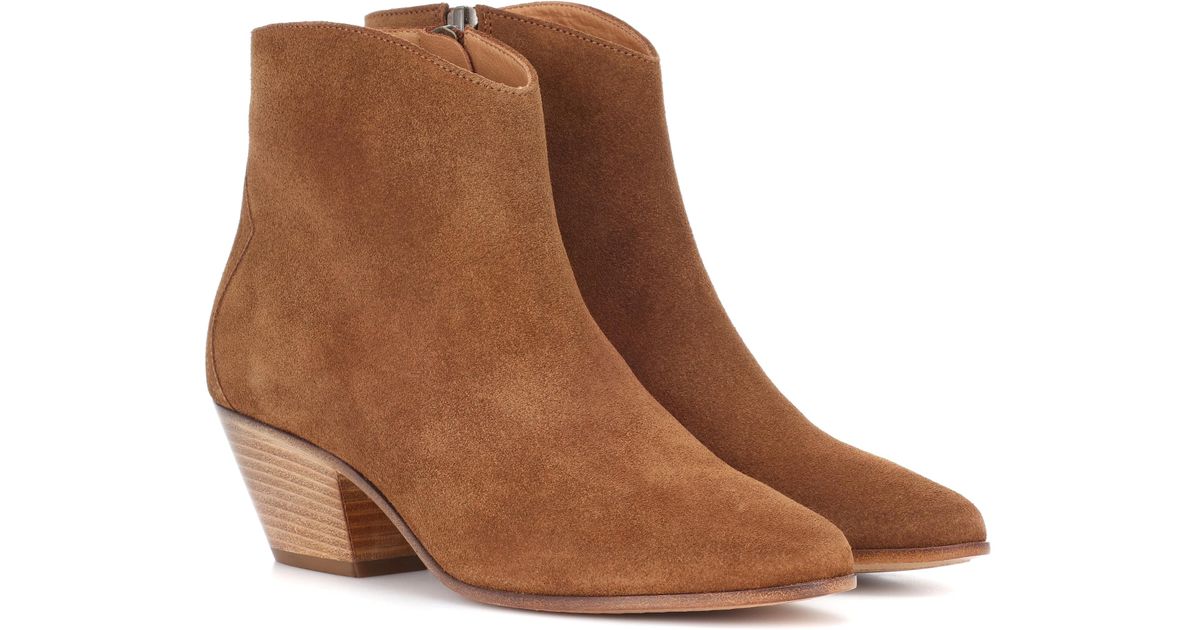 isabel marant dacken suede ankle boots