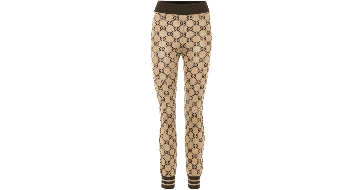 gucci wool leggings