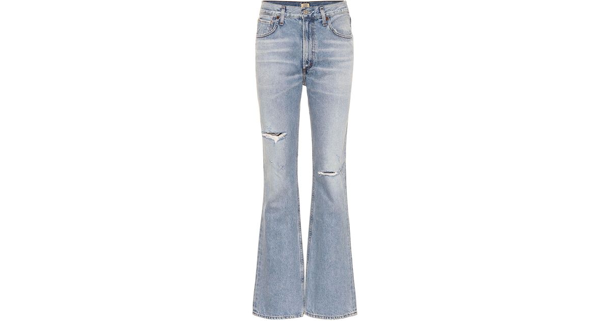 Citizens of Humanity Libby Mid-rise Bootcut Jeans in Blue - Lyst