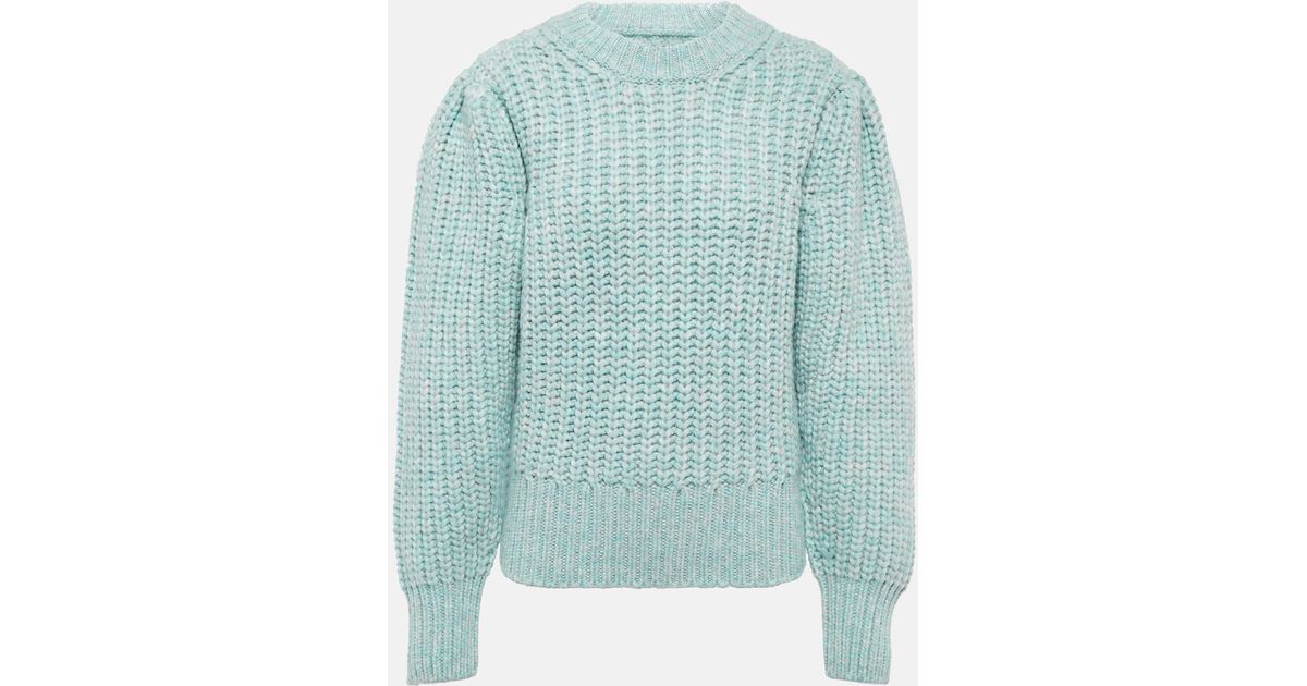 Isabel Marant Pacey Wool-blend Sweater in Blue | Lyst