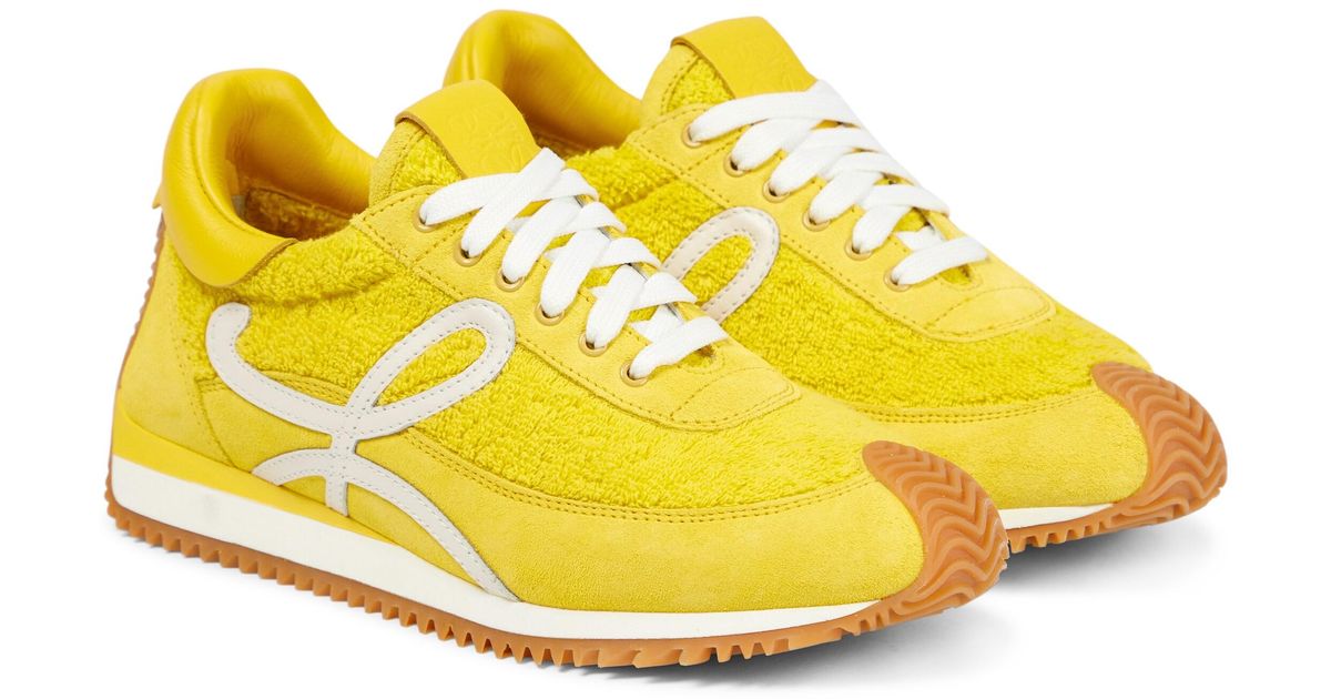 Loewe Paula's Ibiza Flow Runner Sneakers in Yellow | Lyst UK