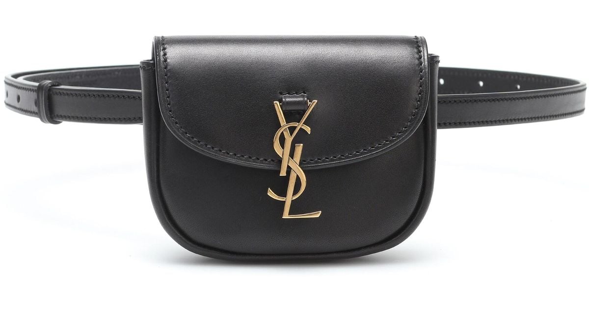 Saint Laurent Kaia Leather Belt Bag in Black Lyst Canada