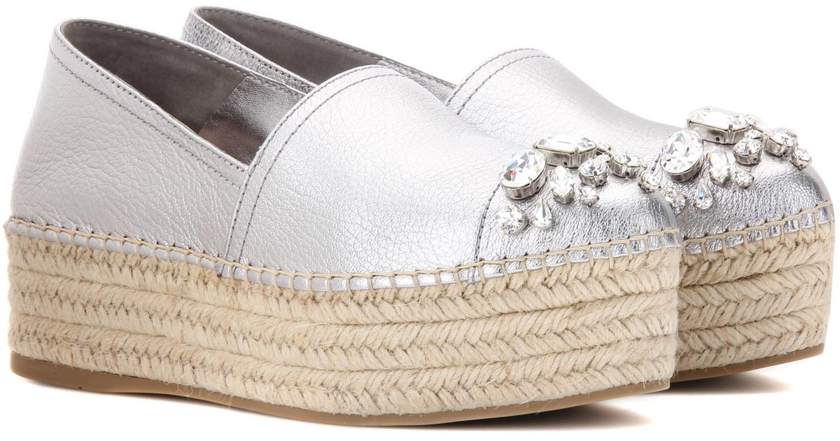 miu miu espadrilles platform