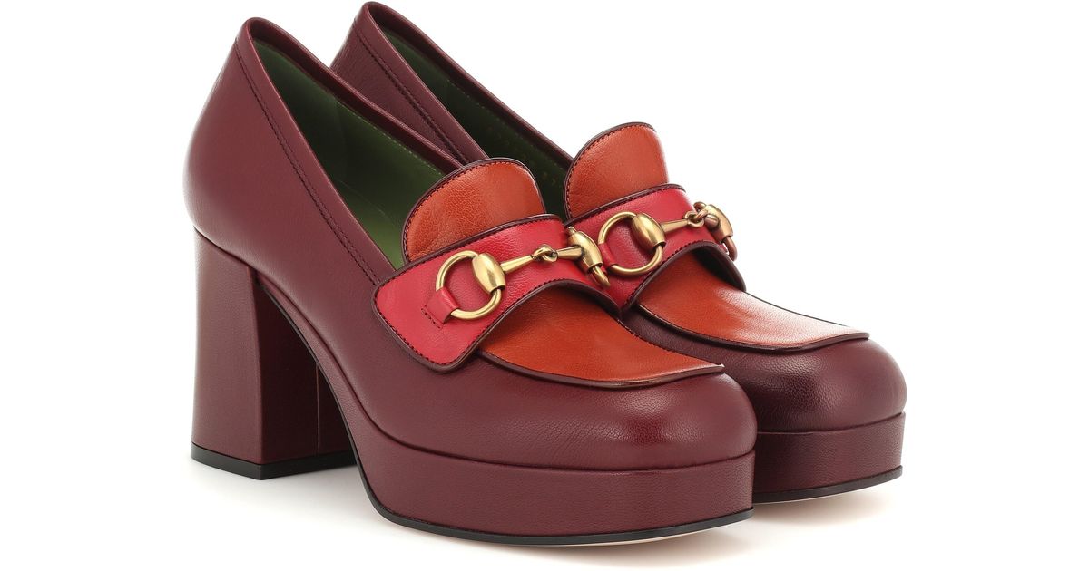 Gucci Horsebit Leather Loafer Pumps in 