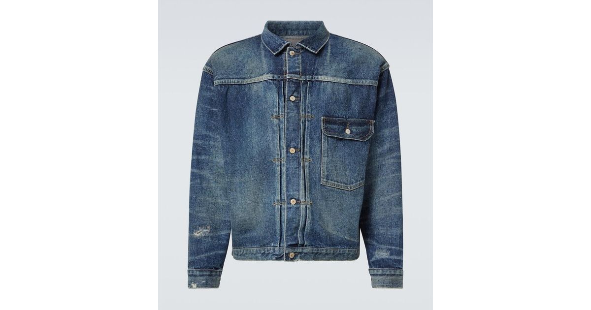 Junya Watanabe X New Manual Denim Jacket in Blue for Men | Lyst UK