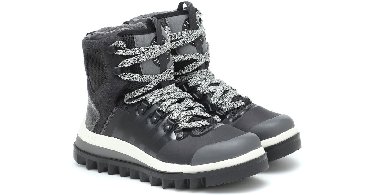 Adidas By Stella Mccartney Eulampis Hiking Boots In Black Lyst Adidas By Stella Mccartney Eulampis Hiking Boots In Black Lyst