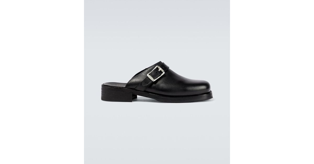 Our Legacy Camion Leather Mules in Black for Men | Lyst UK