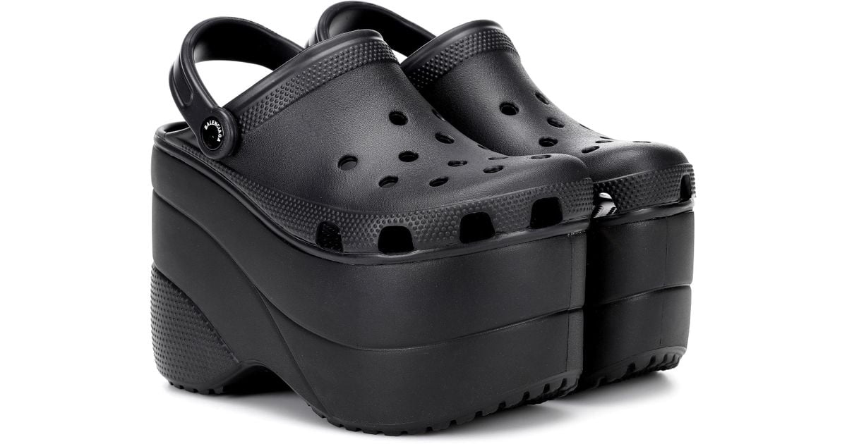Crocs con plataforma Balenciaga de color Negro | Lyst