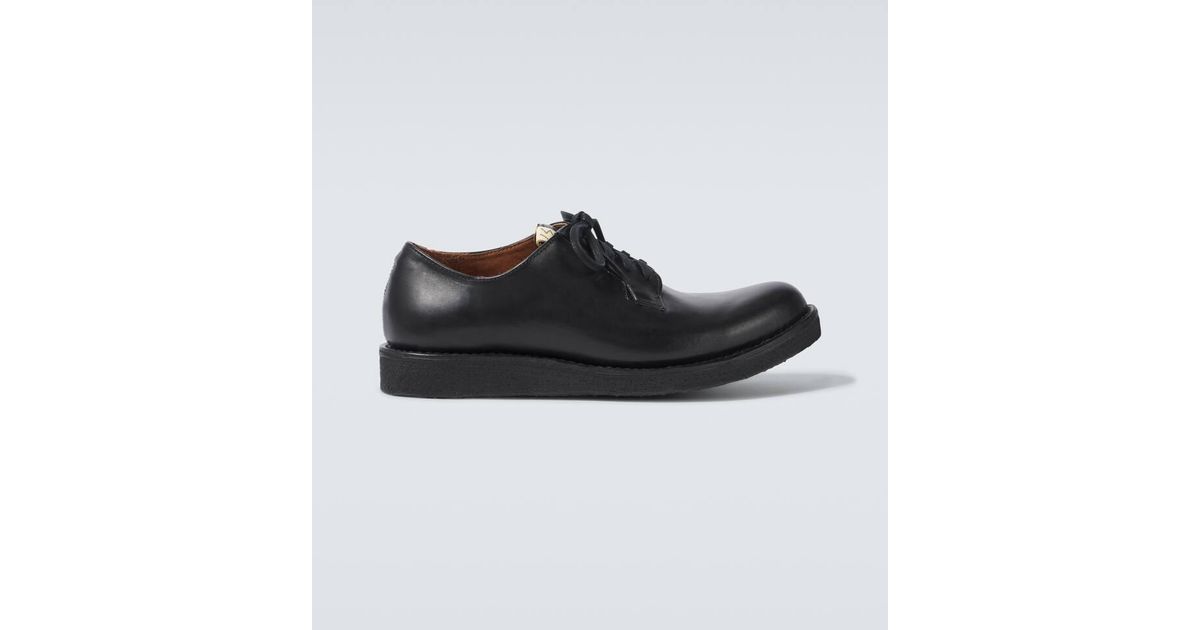 Visvim G.P.O. Folk Leather Sneakers in Black for Men | Lyst
