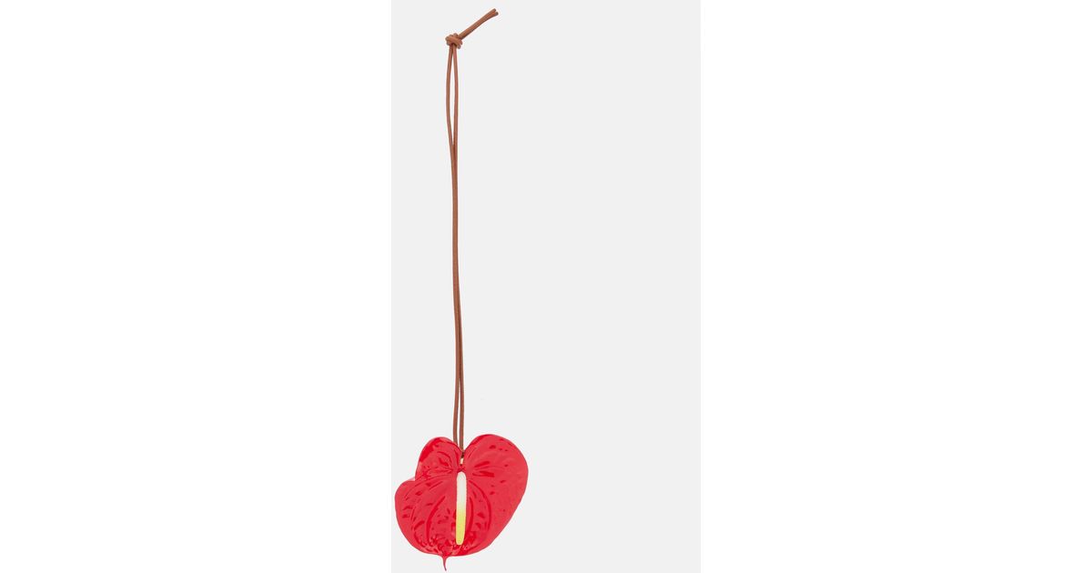 Loewe Anthurium Bag Charm in Red Lyst