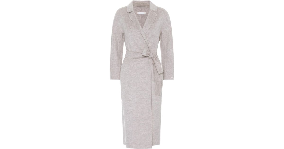 Max Mara Mantel Giungla aus Wolle und Angora in Grau | Lyst CH