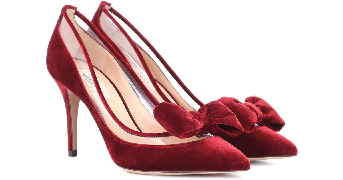 valentino red bow heels
