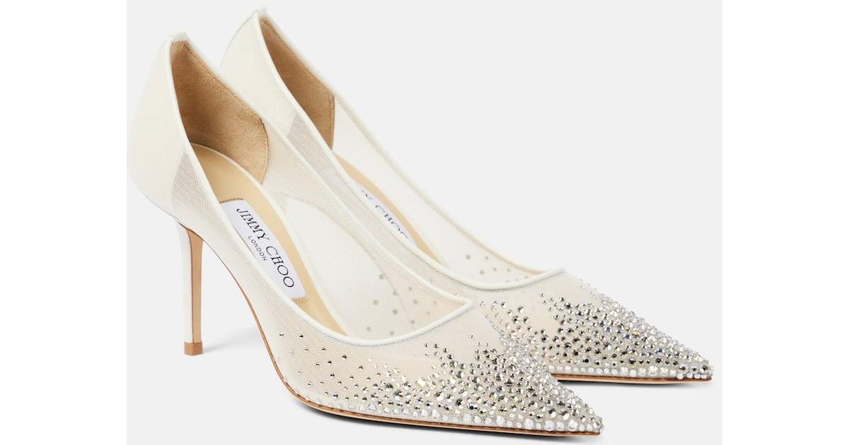 Jimmy Choo ホワイトハイヒール 35 レディース ラグジュアリー パンプス | デザイナー ハイヒール