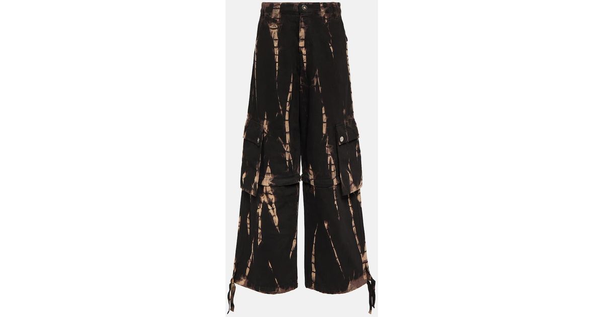 【Dion Lee】 Convertible tie-dyeデニムカーゴパンツ Dion Lee Convertible tie-dye denim cargo pants Dion Lee