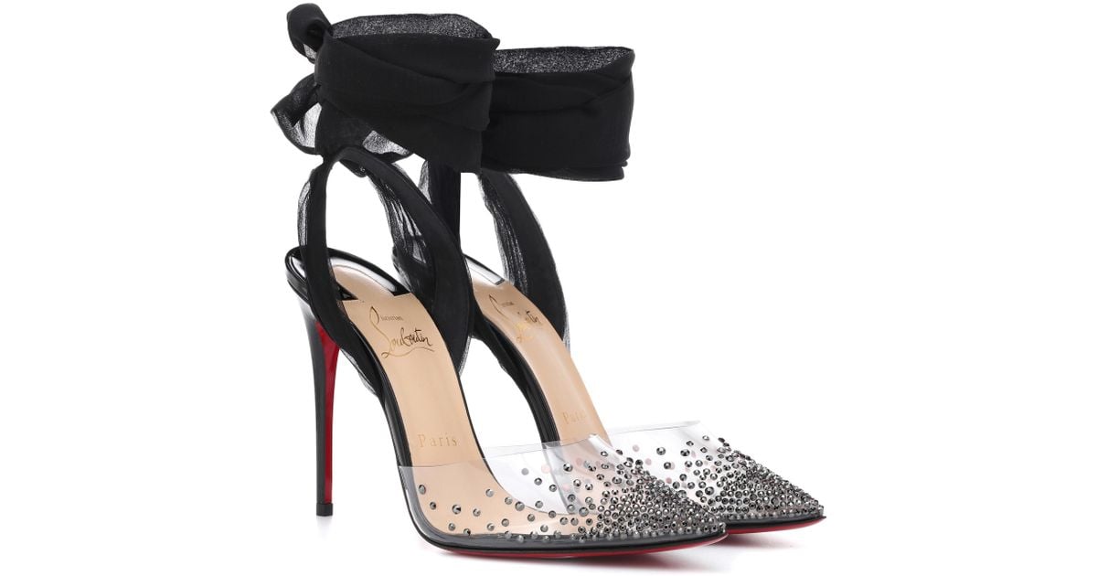 talon louboutin transparent