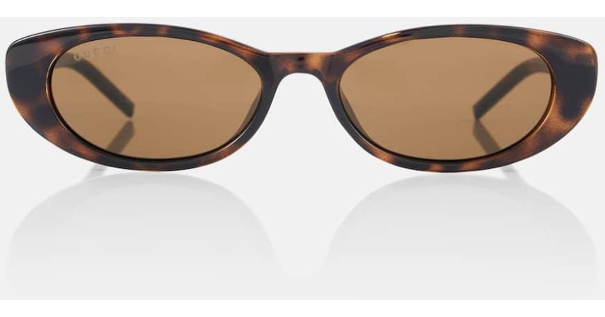 Gucci Cat-Eye Sunglasses in Brown Lyst UK