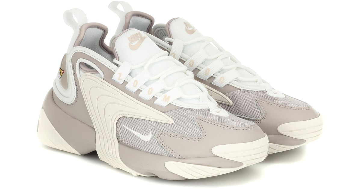 Nike Zoom 2k Leather-trimmed Sneakers in Grey (Gray) - Lyst