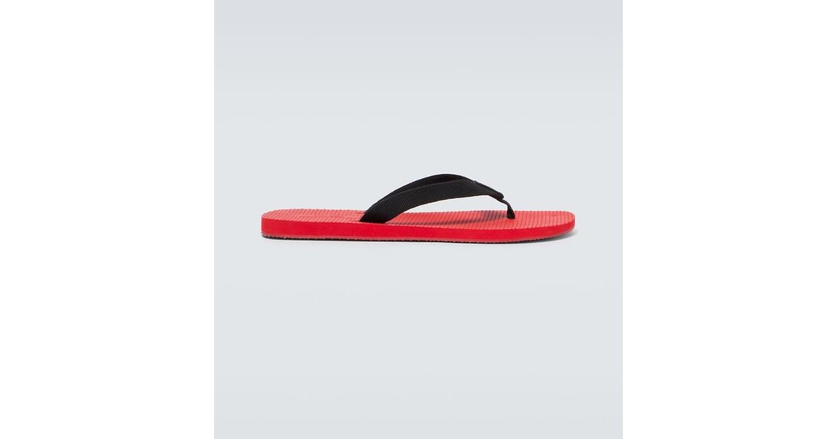 サンダル・ミュール [The Row] Dune Thong Sandals In Gros Grain Dune grosgrain thong sandals in black - The Row | Mytheresa