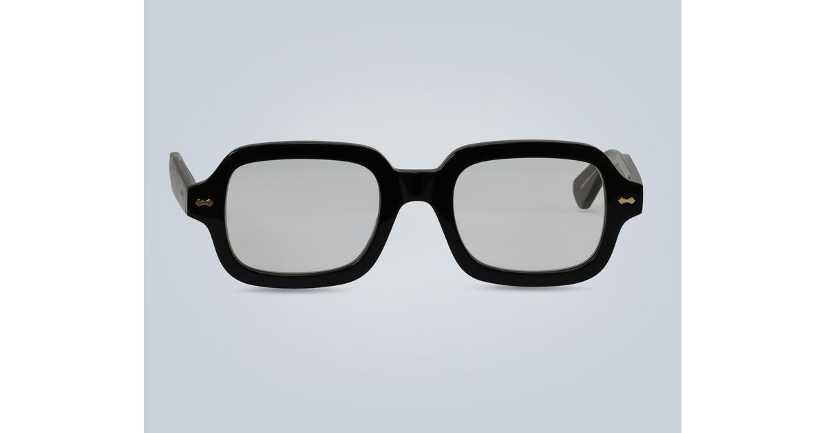 gucci black rectangular glasses