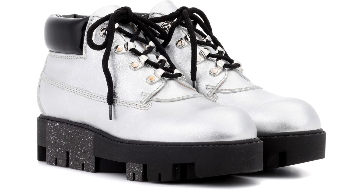 acne silver boots