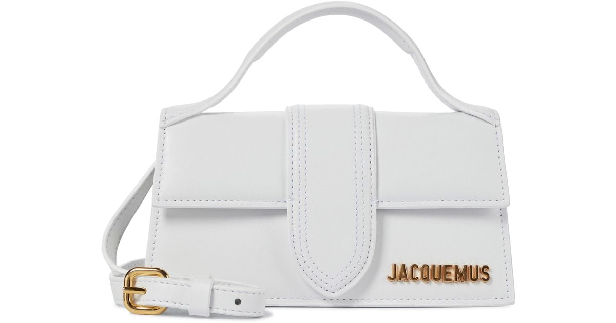 Jacquemus Leather Bolso Al Hombro Le Bambino De Piel in White 