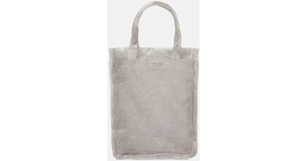 The Row Imogen Mini Mesh Tote Bag in Gray | Lyst
