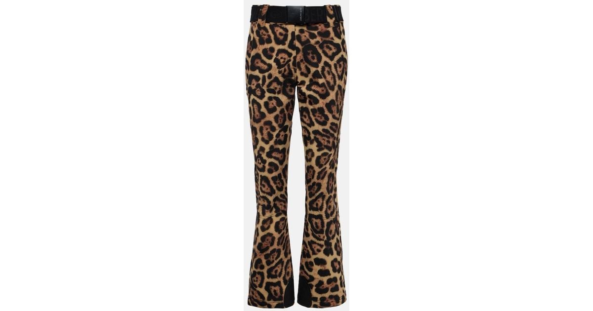 Goldbergh Purr Leopard-print Ski Pants in Brown | Lyst