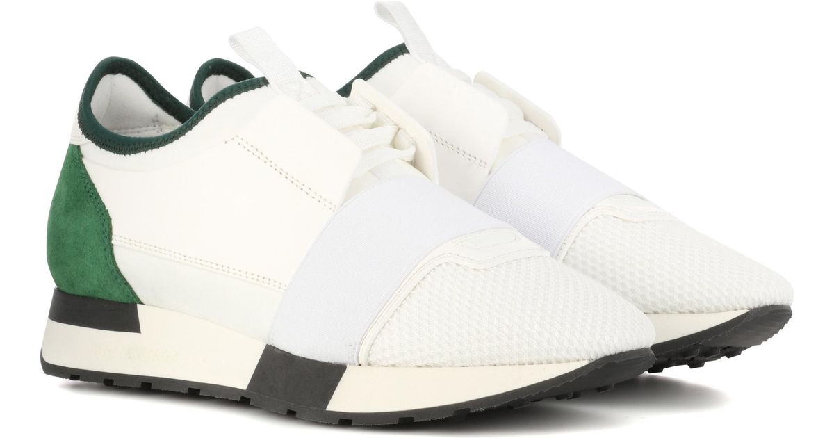 Balenciaga Race Runner Sneakers in White - Lyst