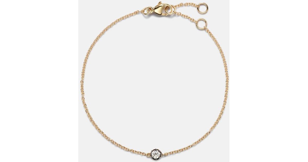 STONE AND STRAND The Alibi 10Kt Bracelet With Diamond in Metallic | Lyst UK
