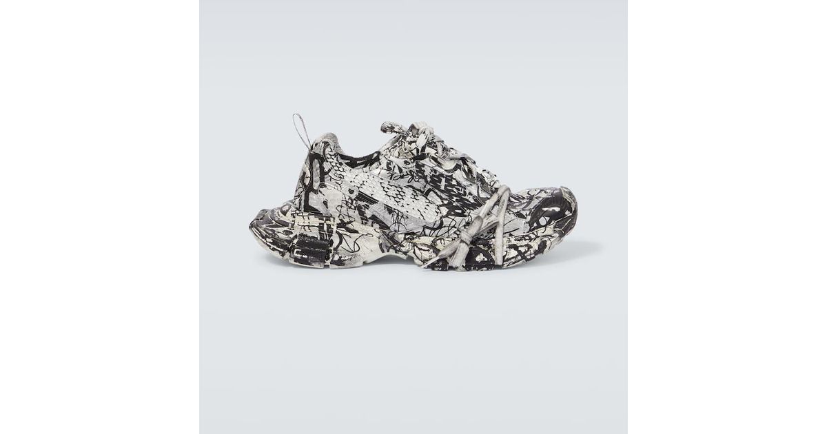 Balenciaga 3Xl Extreme Graffiti Sneakers in Metallic for Men