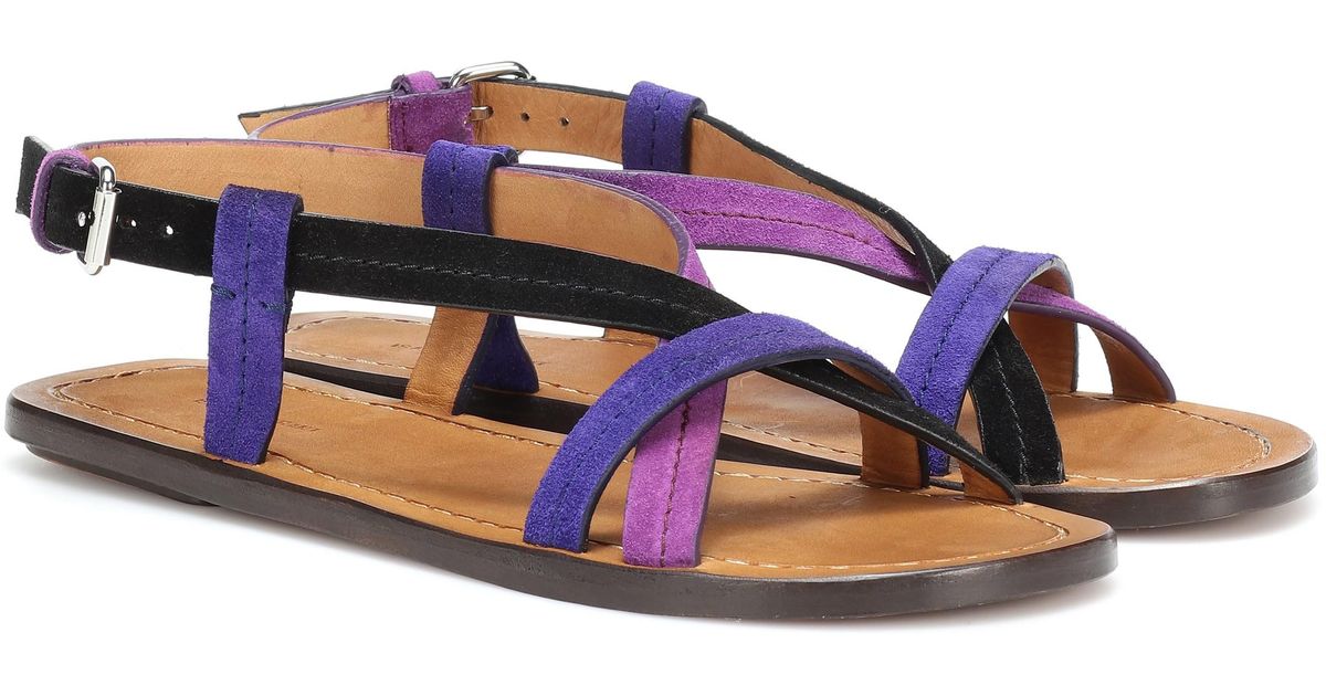 Sandales En Coloris Lyst Jalmee Violet Daim Isabel Marant USMpzjLVqG