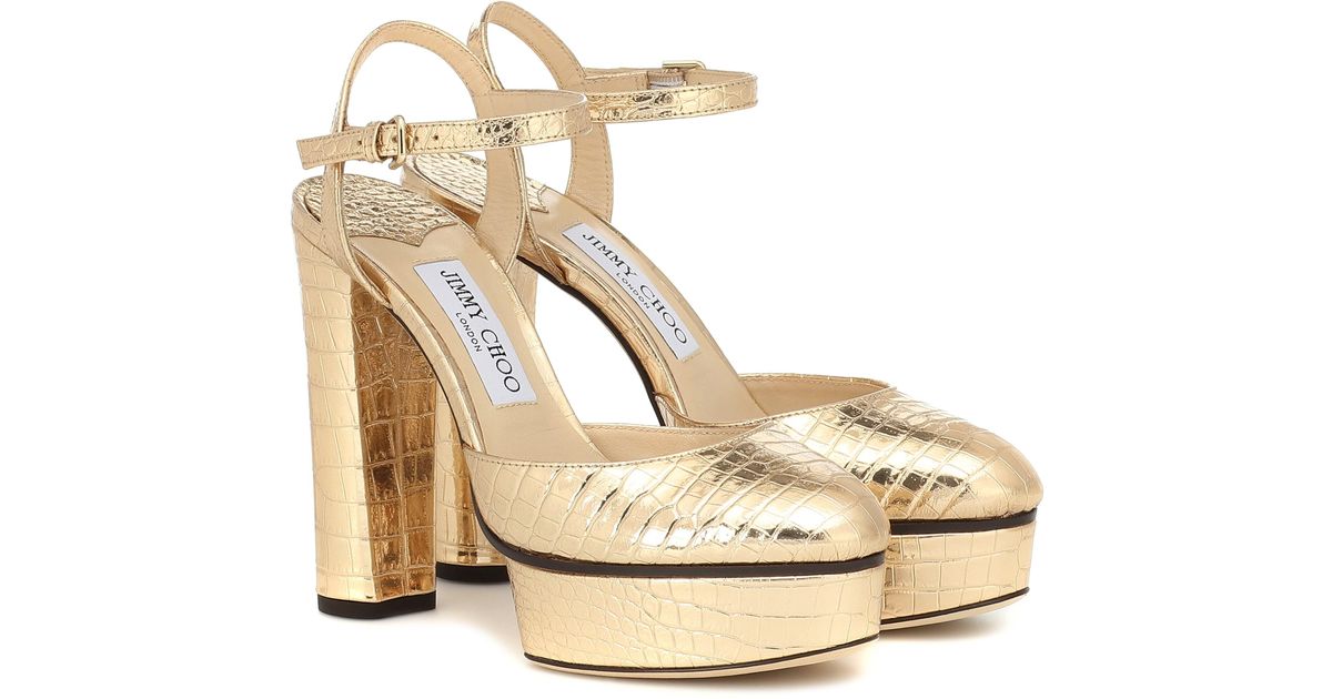 jimmy choo croc pumps