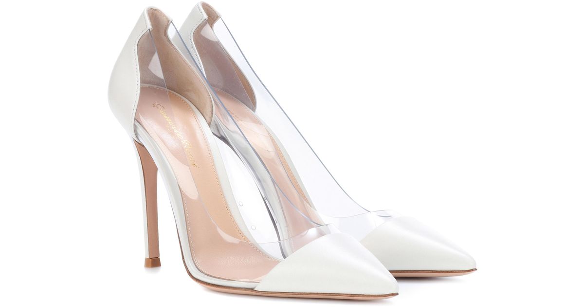 gianvito rossi white plexi